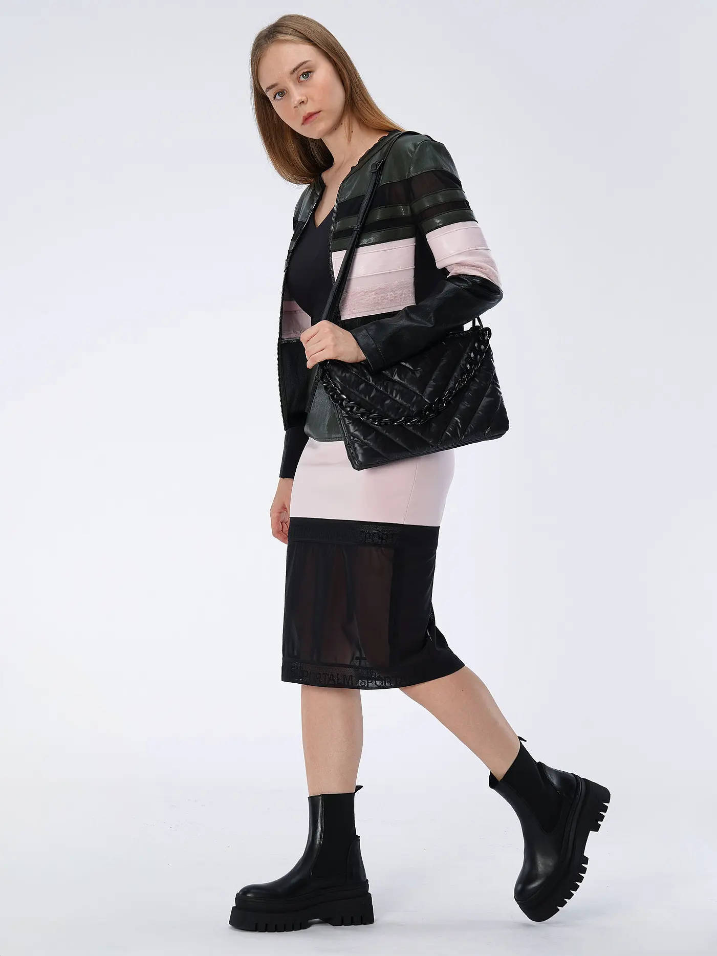 LES VISIONNAIRES | Tasche - Umhängetasche VERA QUILTING | schwarz